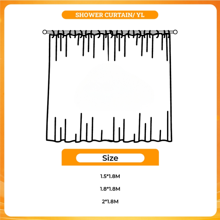 3D shower curtain - Given Merch