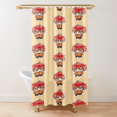 Given Mafuyu Chibi Cute Shower Curtain