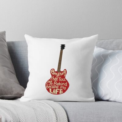 Mafuyu Sato Given Guitar Premium Tee Black Throw Pillow